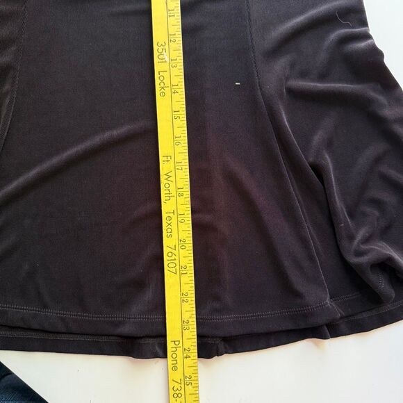 Coldwater Creek, Swingy Travel Knit Skirt, Black, Size‎ Small(8) - Picture 8 of 8